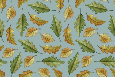 Suluboya sonbahar çizimi.