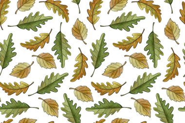 Suluboya sonbahar çizimi.