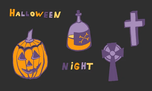 Ilustração vetor Halloween —  Vetores de Stock
