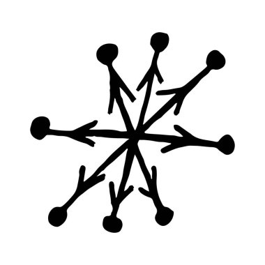 Kar taneleri basit karalama yanılsaması