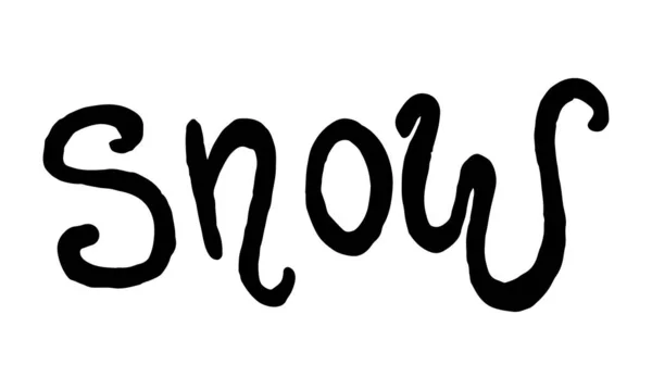 Snödoodellillusering — Stock vektor