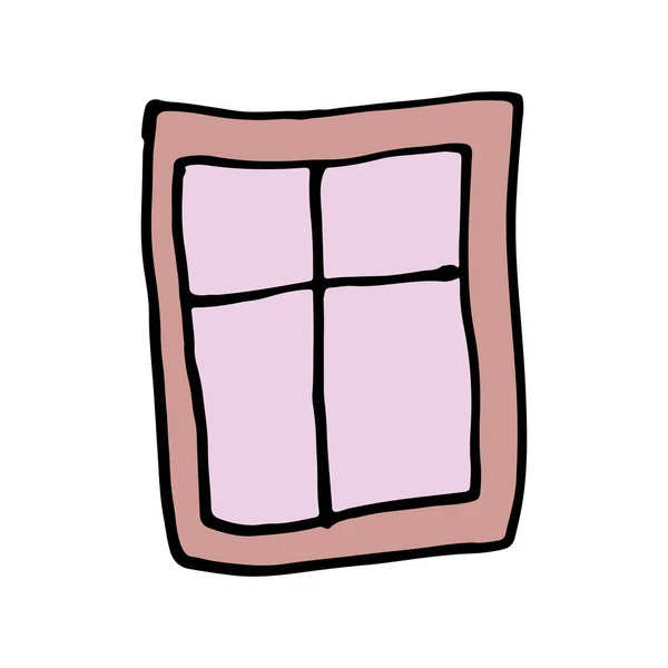 Ventanas hechas a mano — Vector de stock