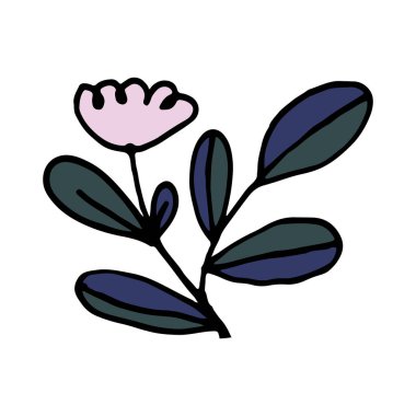 El çizimi çiçek çizimi