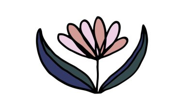 El çizimi çiçek çizimi