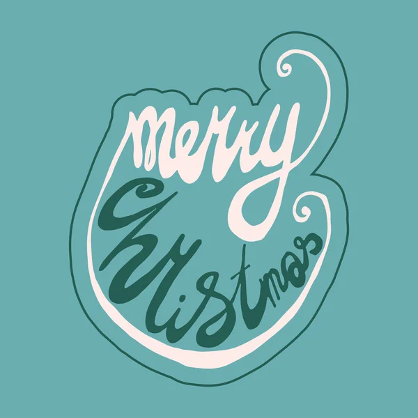 Vector handwritten christmas lettering — Stock Vector