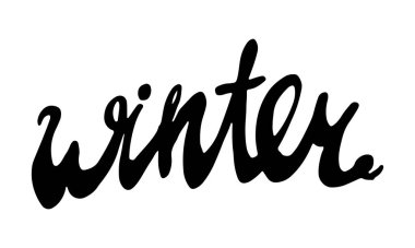 Vektör el yazısı harfler