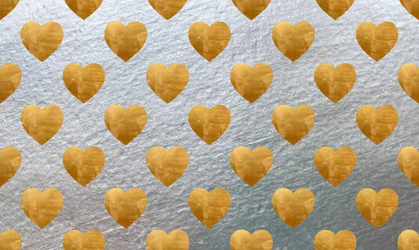 Corazón con textura metálica pintada —  Fotos de Stock