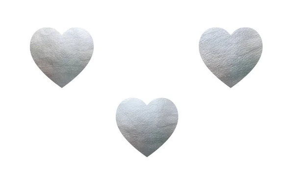 Coração com textura metálica pintada — Fotografia de Stock