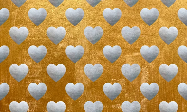 Corazón con textura metálica pintada —  Fotos de Stock