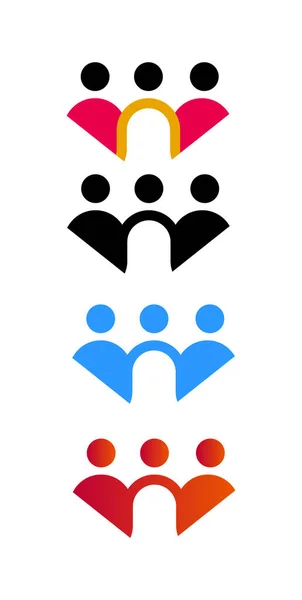 soyut Yaratıcı Üç Kişi simgesi izole edildi 