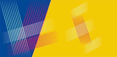 Soyut renkli arkaplan. Tebrik kartı tasarımı ve hediye etiketi. Renkli geometrik şekil arkaplanı. Minimum geometrik arkaplan. Dinamik şekiller bileşimi.