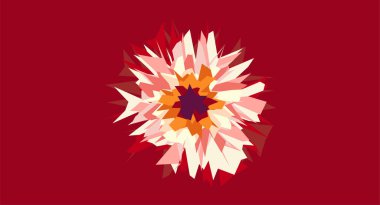 Minimum geometrik arkaplan. Dinamik şekiller bileşimi.
