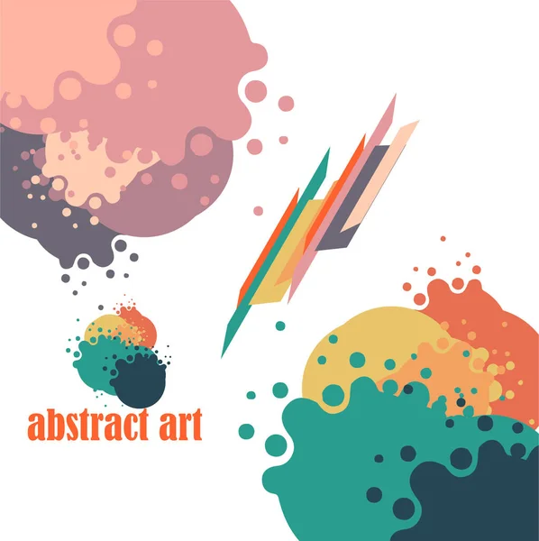 Abstract Colorful Background Greeting Card Design — Wektor stockowy