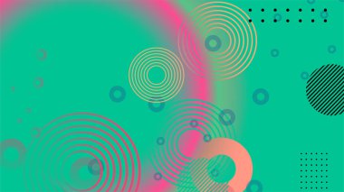 Kapak tasarımı, web sitesi, afiş, broşür için modern çember çizgisi soyut renkli tasarım,