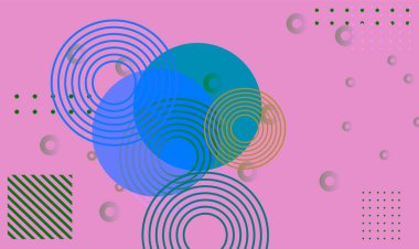 Kapak tasarımı, web sitesi, afiş, broşür için modern çember çizgisi soyut renkli tasarım,