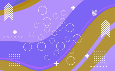 Soyut renkli geometrik afiş arkaplanı. Duvar kağıdı, şablon, poster, kitap kapağı, broşür, broşür, broşür ve broşür için vektör soyut grafik tasarım arkaplan şablonu