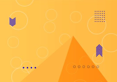 Soyut renkli geometrik afiş arkaplanı. Duvar kağıdı, şablon, poster, kitap kapağı, broşür, broşür, broşür ve broşür için vektör soyut grafik tasarım arkaplan şablonu