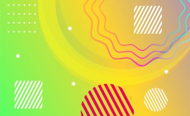 Soyut renkli geometrik afiş arkaplanı. Duvar kağıdı, şablon, poster, kitap kapağı, broşür, broşür, broşür ve broşür için vektör soyut grafik tasarım arkaplan şablonu