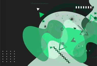 Soyut geometrik şekiller arka plan. Duvar kağıdı, şablon, poster, kitap kapağı, broşür, broşür ve broşür için vektör soyut grafik tasarım arka plan şablonu