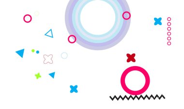 Geometrik şekiller ve elementlerle soyut gradyan arkaplan. Gradyan şekiller kompozisyonu. Güzel Düz arkaplan vektörü. Sancaklar tasarımı, sunumlar arka plan tasarımı, sunumlar arka plan