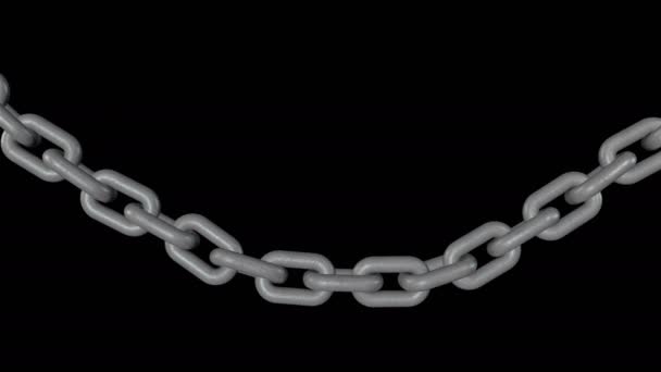 Metal Güçlü Zincir Uhd Kalitesinde 16Sec Süresi Vardır Olarak Alfa — Stok video