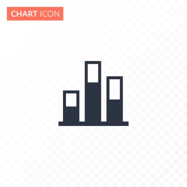 Artış grafik diyagramı çizimi çizimi ile vektör düz çubuğu. Beyazdan saydam arka plana basit siyah renk simgesi. Finans istatistikleri kavramı, analitics. UI, rapor, web için tasarım öğesi