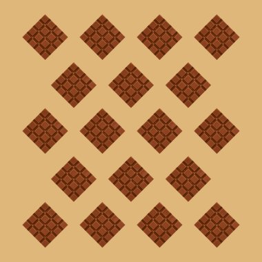 Çikolata parçaları desen arka plan fotoğrafı kapatın.