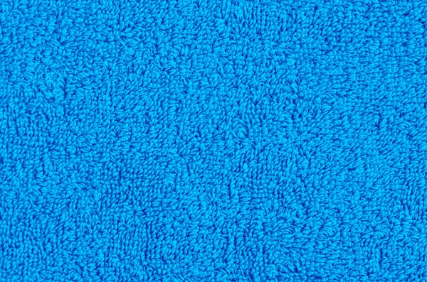 Texture Tissu Bleu Serviette Douce Macro Photo — Photo