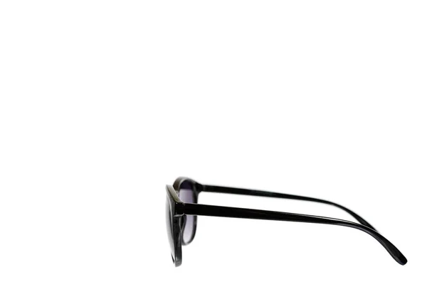 Snygga Plast Solglasögon Isolerad Vit Bakgrund Kopiera Utrymme Mall — Stockfoto