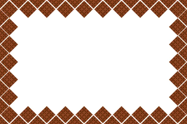 Chocolate Pieces Background Frame Border Copy Space Photo — Stock Photo, Image