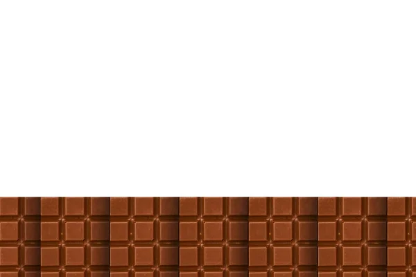 Csokoládé Darab Minta Háttér Lapos Feküdt Másol Hely — Stock Fotó