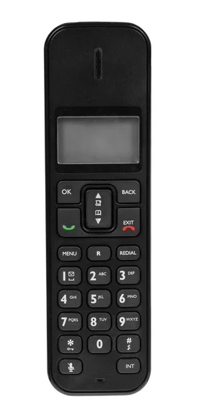 Moderne Vaste Draadloze Telefoon Oude Technologie Concept Geïsoleerd Witte Achtergrond — Stockfoto