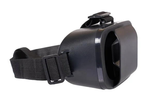 Black Plastic Headset Virtual Reality Mask Isolated White Background Royalty Free Stock Photos