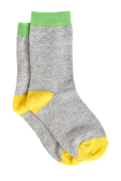 Chaussettes Hiver Chaudes Pour Enfants Vêtements Coton Mignons Isolé Sur — Photo