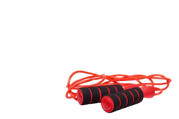 Cordón de salto rojo para fitness y vida deportiva . — Foto de Stock