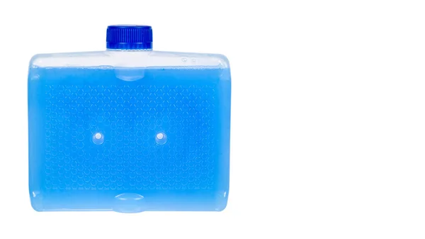 Detergente líquido azul para la limpieza de lavavajillas — Foto de Stock