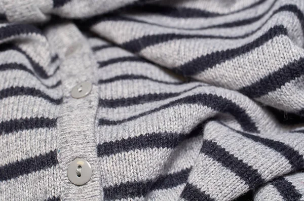 Макрофото тканевого узора, крупным планом текстильной одежды с мелкой глубиной резкости — стоковое фото