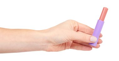 El ile pembe Melisa ruj, dudak Bakımı ve güzellik