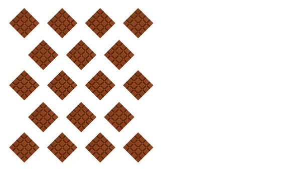 Nahaufnahme Schokoladenstücke Muster Hintergrund Foto — Stockfoto