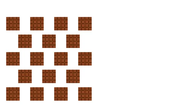 チョコレートの部分パターン背景写真をクローズ アップ — ストック写真