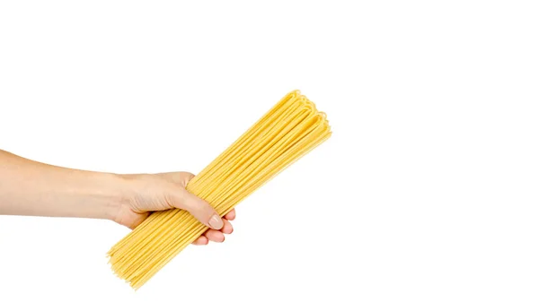 Italiano home made macarrão amarelo com a mão, conceito de cozinha caseira — Fotografia de Stock