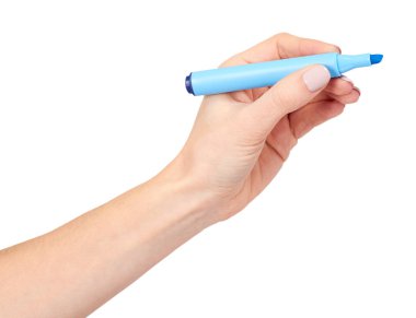 Keçeli kalem marker, çizim veya writinng hareketi ile el.