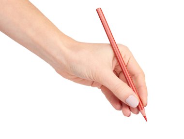 Eli kalem, çizim veya writinng hareketi ile.