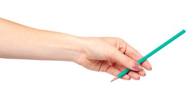 Eli kalem, çizim veya writinng hareketi ile.