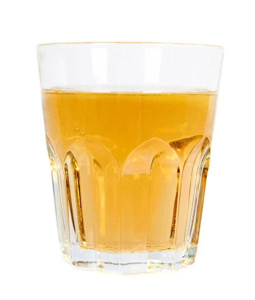 Suco de maçã fresco em um copo, bebida saudável . — Fotografia de Stock