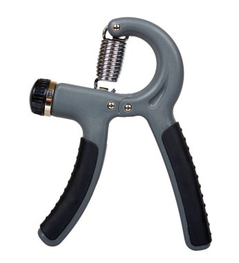 El için genişletici, spor ekipmanları. Yalıtılmış arka plan