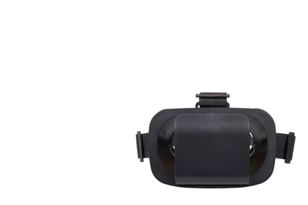 Black plastic VR headset, Virtual Reality mask. — 스톡 사진