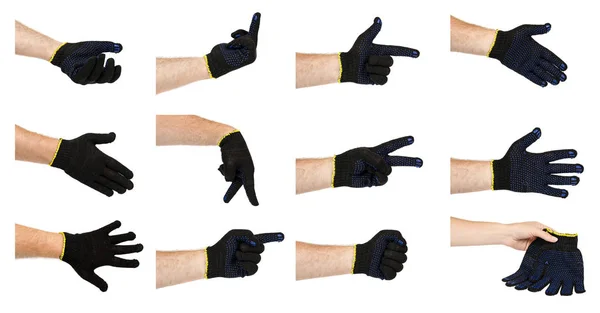 Рука с защитными перчатками, набор и коллекция . — стоковое фото