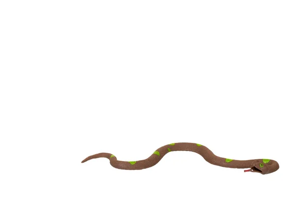Fałszywy wąż Zabawka, zwierzę gumowe do gry. — Zdjęcie stockowe