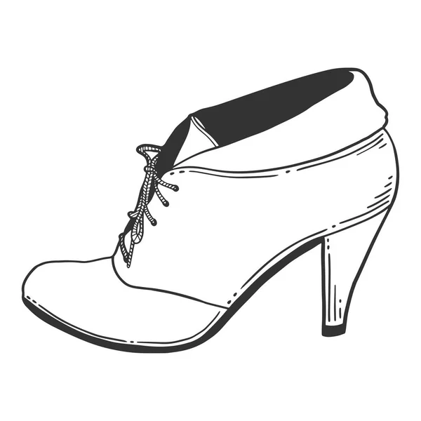 High heel shoes. Vector concept in doodle and sketch style. — Stock Vector